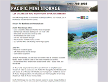 Tablet Screenshot of pacificministorage.net